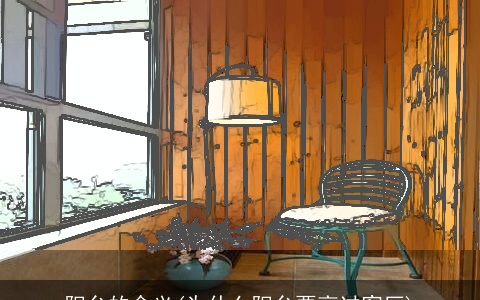 阳台的含义(为什么阳台要高过客厅)