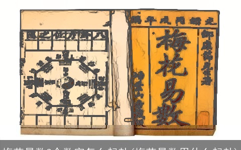 梅花易数3个数字怎么起卦(梅花易数用什么起卦)