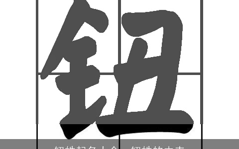 钮姓起名大全，钮姓的由来