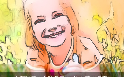 文艺唯美的女孩名字(女生文艺的名字)