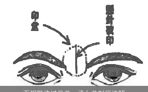 面相歌诀过三关，子女关刘恒注解