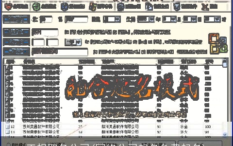 正规取名公司(网络公司起名免费起名)