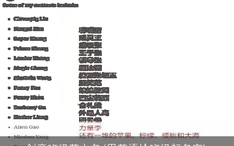 创意班级英文名(用英语给班级起名字)