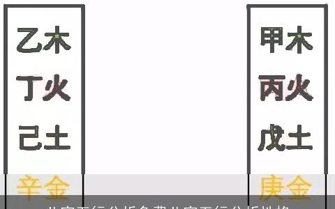 八字五行分析免费八字五行分析性格