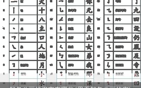 起名八画的汉字有哪些(用于起名八画的字)