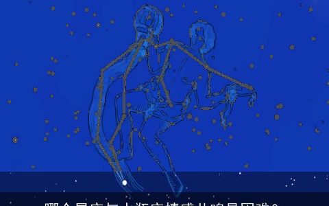 哪个星座与水瓶座情感共鸣最困难？