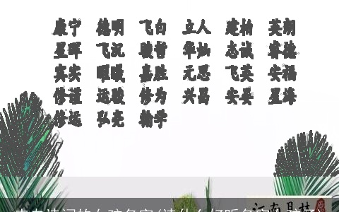 来自诗词的女孩名字(诗什么好听名字女孩子)