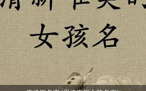 唐诗取名字(用诗字取女孩名字)