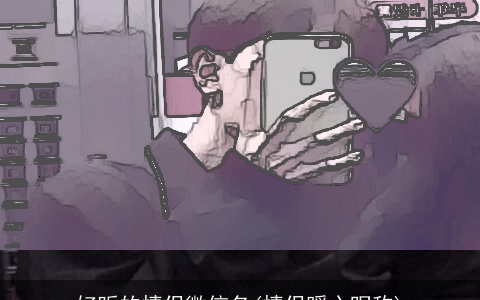 好听的情侣微信名(情侣暖心昵称)