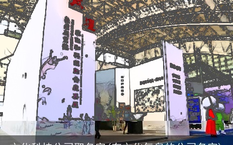 文化科技公司取名字(有文化气息的公司名字)