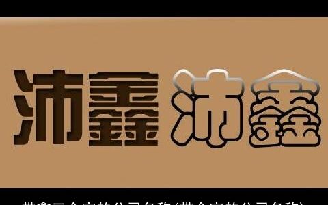带鑫三个字的公司名称(带众字的公司名称)