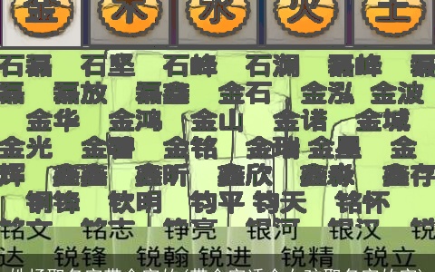 姓杨取名字带金字的(带金字适合女孩取名字的字)