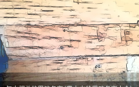 与木相关的男孩名字(带木火的男孩名字大全)