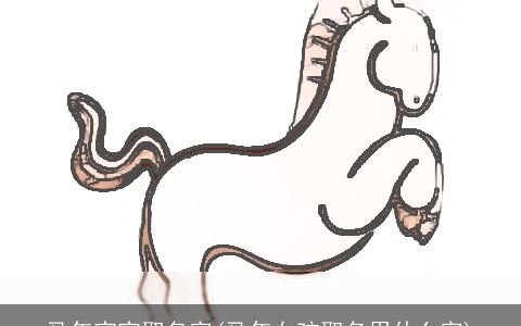 马年宝宝取名字(马年女孩取名用什么字)