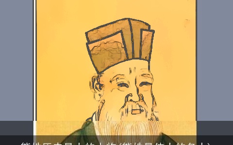 熊姓历史最大的人物(熊姓最伟大的名人)