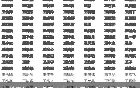 姓王的女孩名字大全二个字(女孩洋气名字)