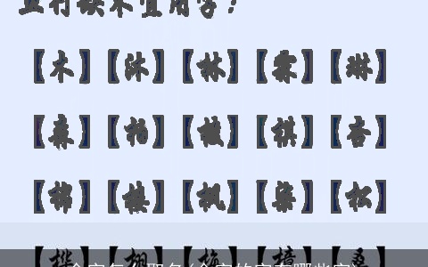 金字怎么取名(金字的字有哪些字)