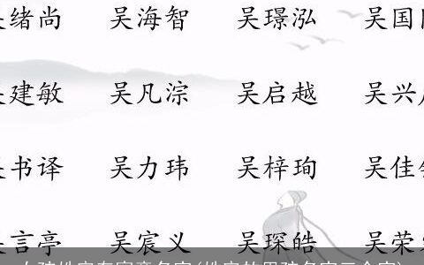 女孩姓宋有寓意名字(姓宋的男孩名字三个字)