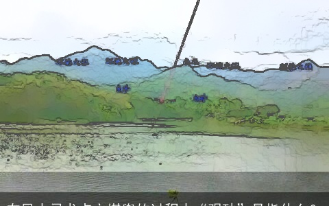 在风水寻龙点穴堪舆的过程中“观砂”是指什么？