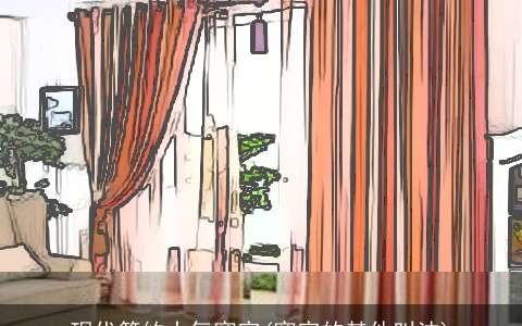 现代简约大气窗帘(窗帘的其他叫法)