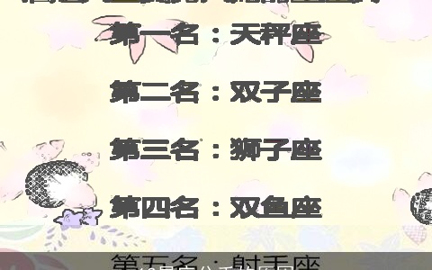 12星座分手的原因