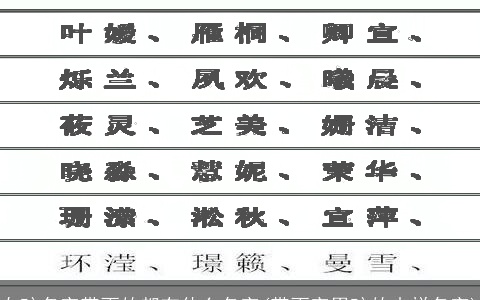 女孩名字带雨的都有什么名字(带雨字男孩的吉祥名字)