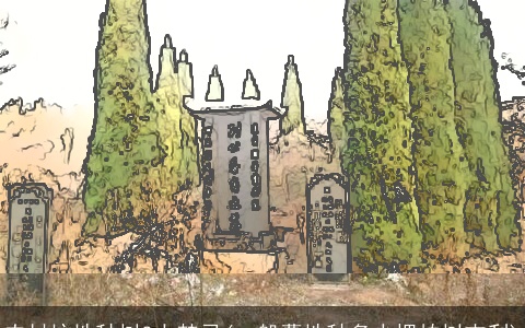 农村坟地种树3大禁忌(一般墓地种多少棵柏树吉利)