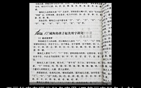 五画的字有哪些起名字用(四笔画字起名大全)