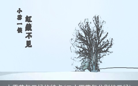 小雪节气三候的特点(二十四节气分别的三候)