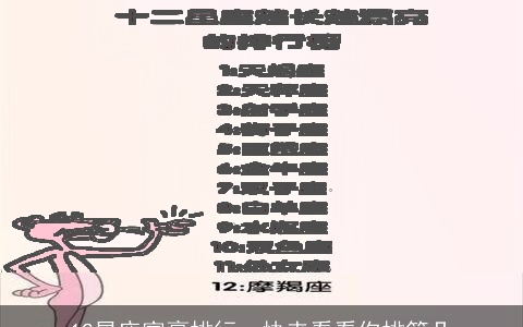 12星座富豪排行，快来看看你排第几