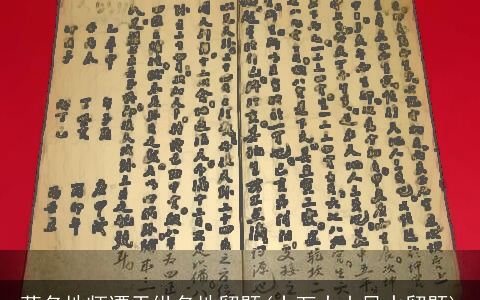 著名地师谭天纵名地留题(十万大山风水留题)