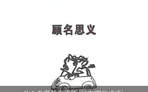 什么名思什么成语(如有哪些成语)