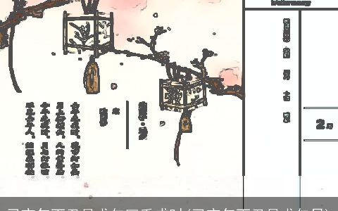 己亥年丁丑月戊午曰壬戌时(已亥年丁丑月戊午日)