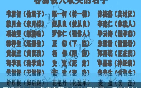 五行属水木的名字有哪些(1985五行属木还是属金)