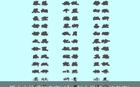 属土火的男孩名字(属火和土相结合的名字)