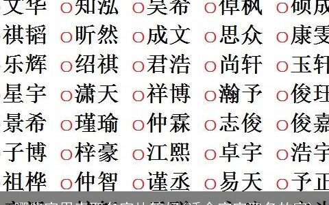 哪些字用来取名字比较好(适合宝宝取名的字)