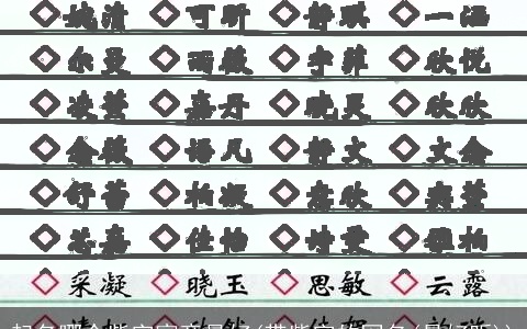 起名哪个紫字寓意最好(带紫字的网名(最好听))