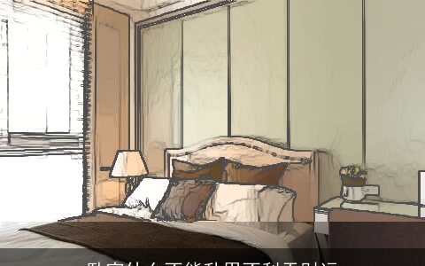 卧室什么不能乱用不利于财运