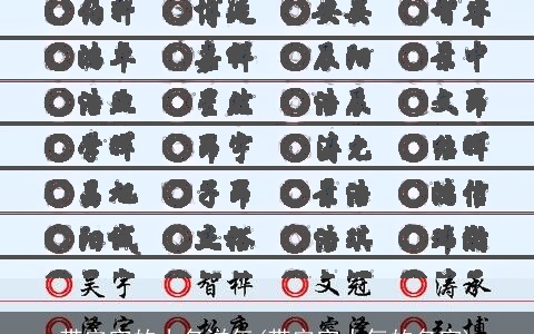 带安字的小名洋气(带安字大气的名字)