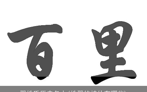 翟姓氏历史名人(姓翟的神仙有哪些)