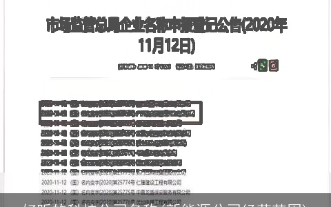 好听的科技公司名称(新能源公司经营范围)