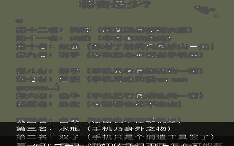 你的星座在离婚排行榜中排名如何？