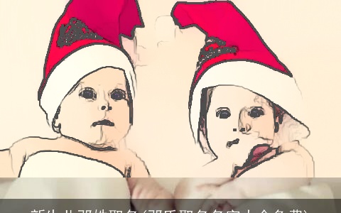 新生儿邓姓取名(邓氏取名名字大全免费)