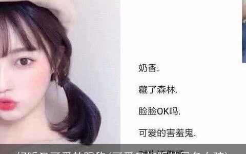 好听又可爱的昵称(可爱又好听的网名女孩)