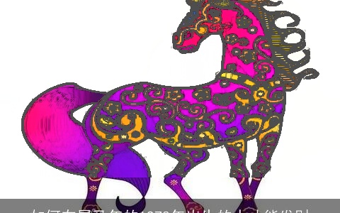 如何在属马年的1978年出生的人才能发财