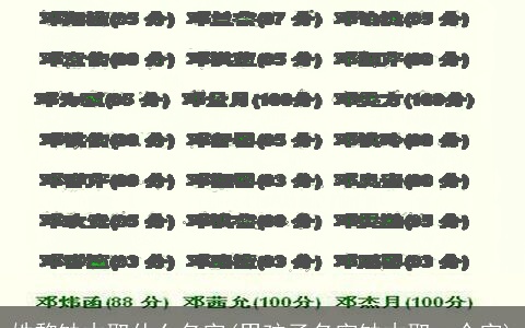 姓黎缺木取什么名字(男孩子名字缺木取一个字)