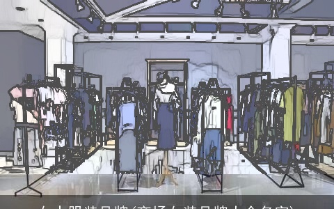 女士服装品牌(商场女装品牌大全名字)