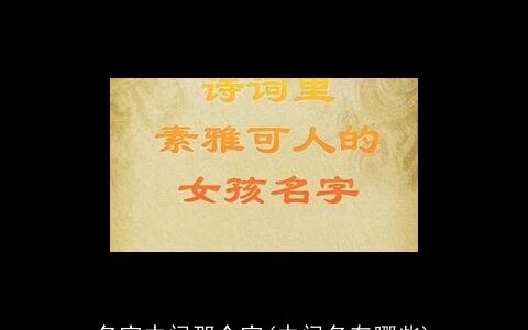 名字中间那个字(中间名有哪些)