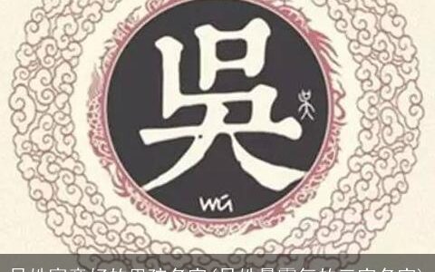 吴姓寓意好的男孩名字(吴姓最霸气的三字名字)