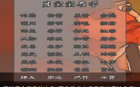 男孩带金字旁的小名(带有三点水偏旁字的男孩名字)